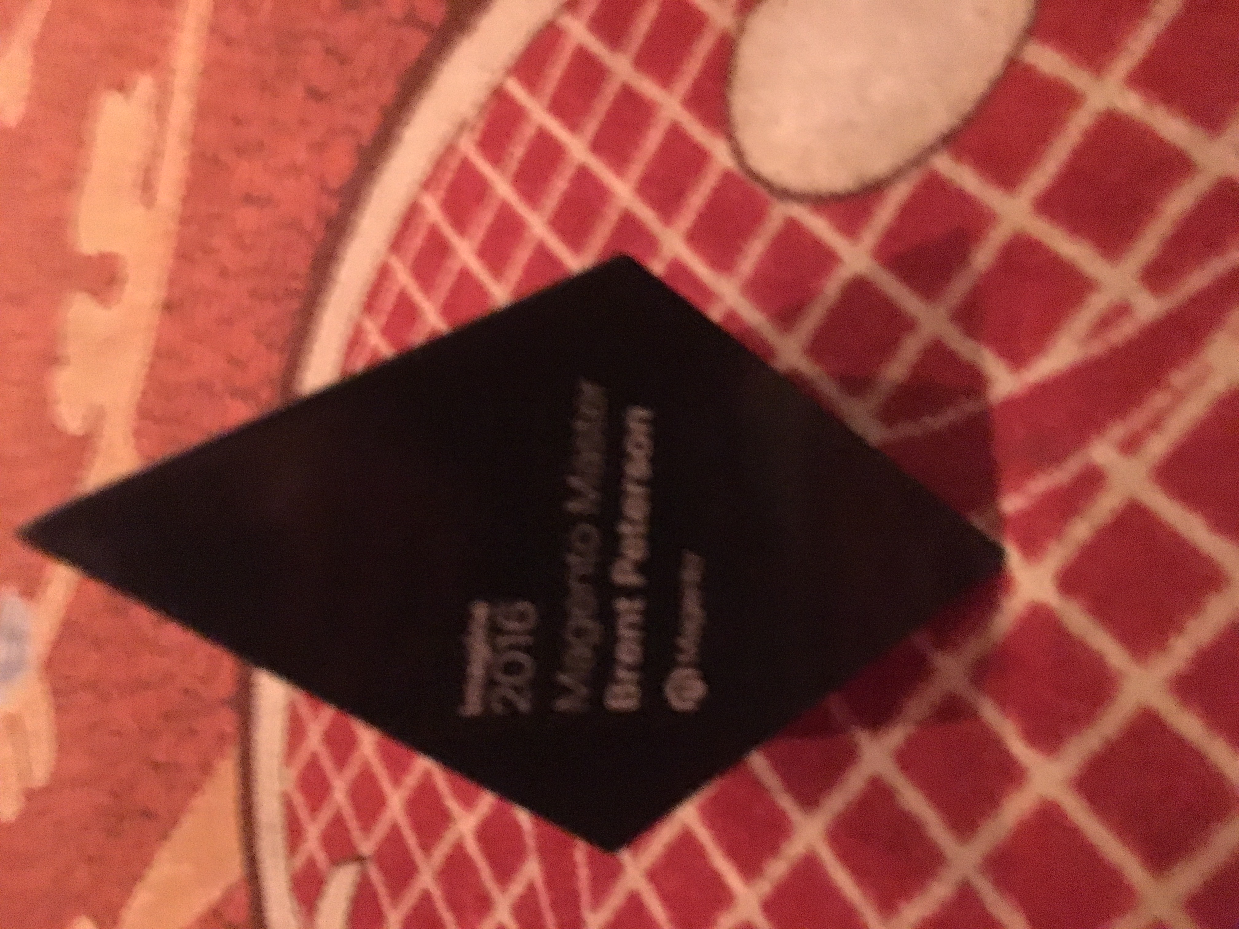 Close-up of the Magento Master 2016 trophy